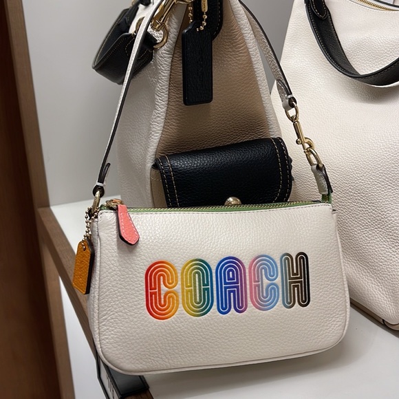 Coach Nolita 19 With Rainbow Coach 
Gold/Chalk Multi - Picture 6 of 16